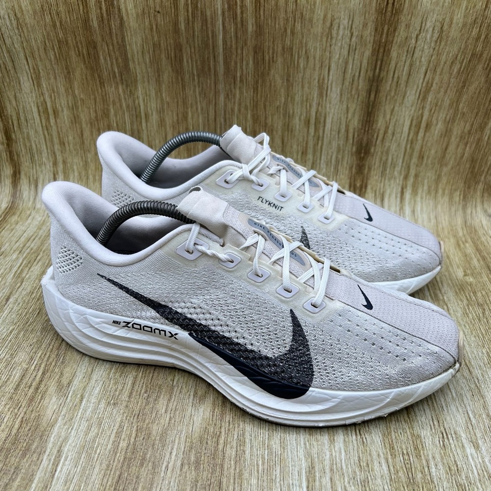 Nike Pegasus Plus ZoomX Men's Size 10 Sail Black Flyknit Shoes FQ7262-100